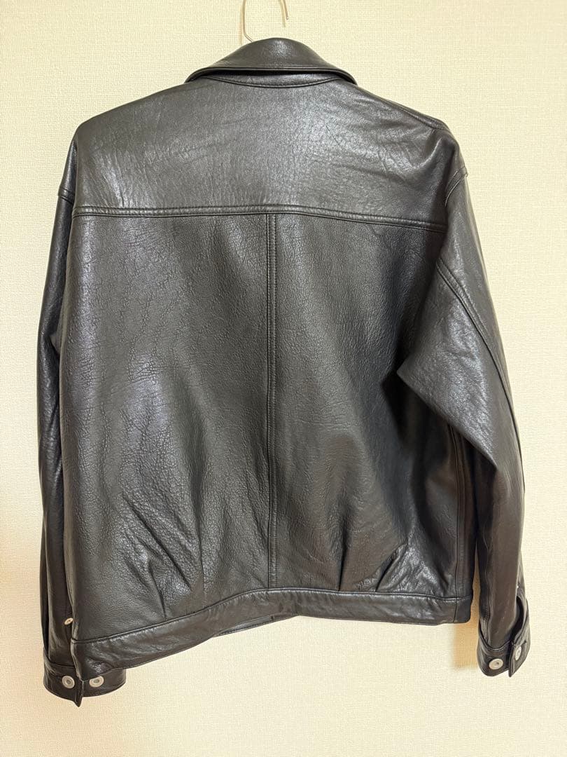 美品　ジャーナルスタンダード／ラムレザー／トラッカージャケット／ブラック／M