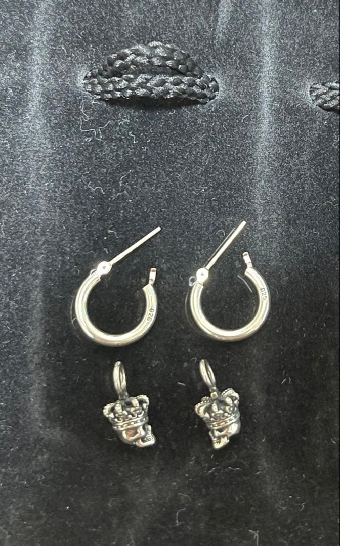 ジャスティンデイビス　スカルリングピアス