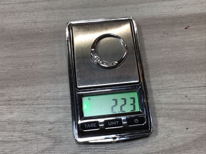 最終値下げ　QVC 18KWG テーパーダイヤモンドリング　保証書付　⑥