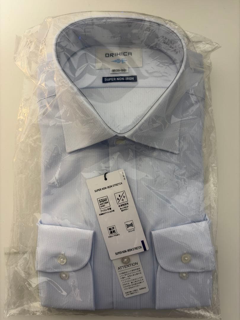 【新品未開封】ORIHICA スーパーノンアイロンストレッチシャツ 3枚セット