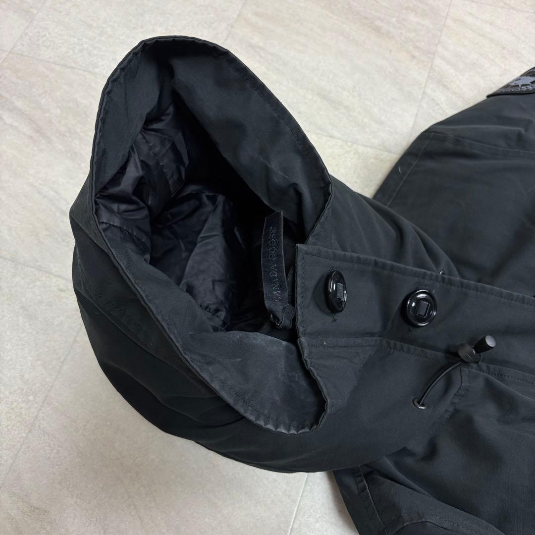 カナダグース ブラックレーベル RIDEAU PARKA Sサイズ ブラック