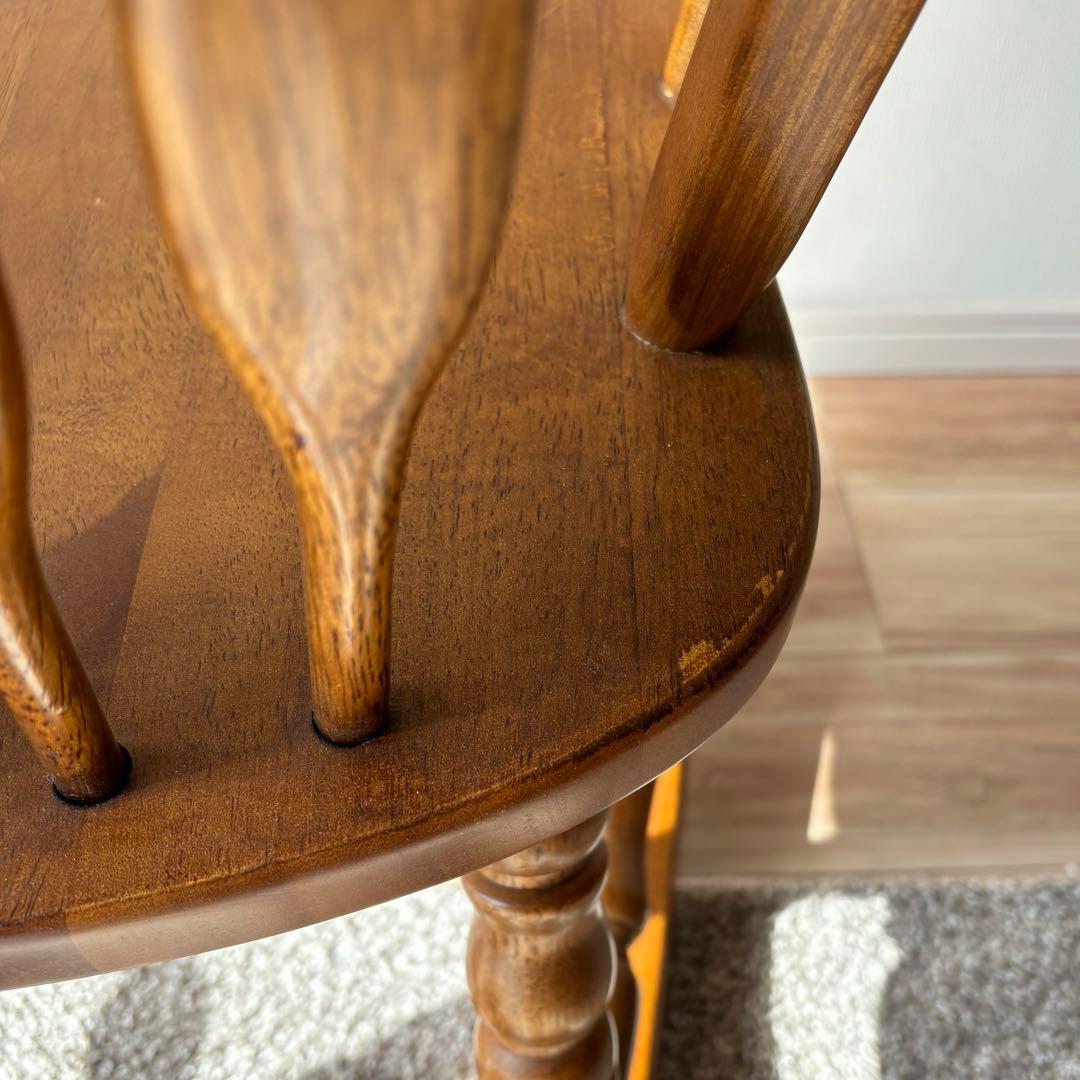 ロッキングチェア ウィンザーチェア 木製 天然木 ラバーウッド 北欧 レトロ