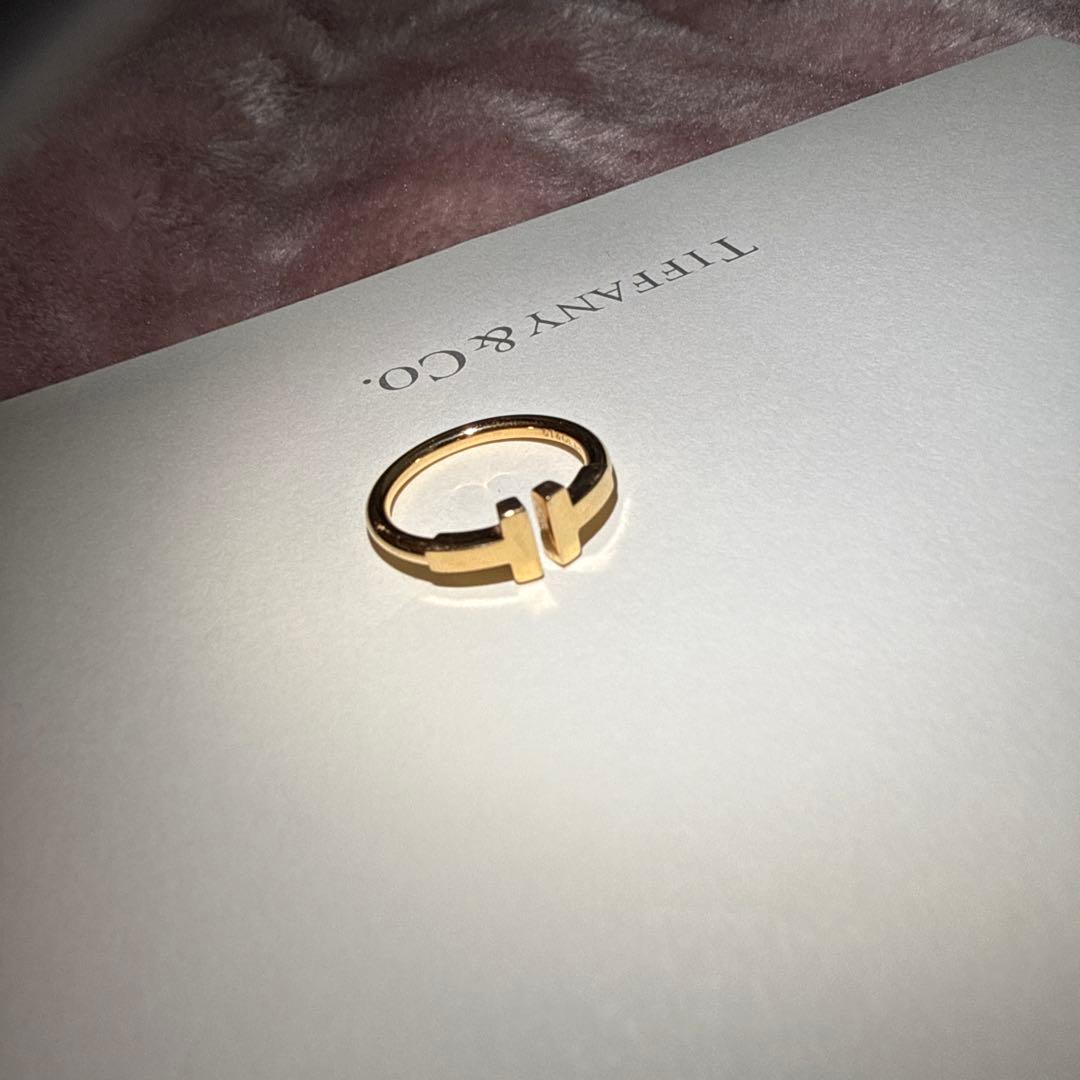 ワイヤー リング　ローズゴールド　USサイズ4