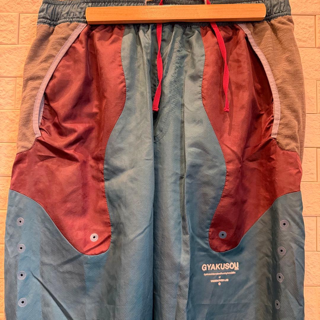 【希少】 GYAKUSOU パンツ 青緑　L