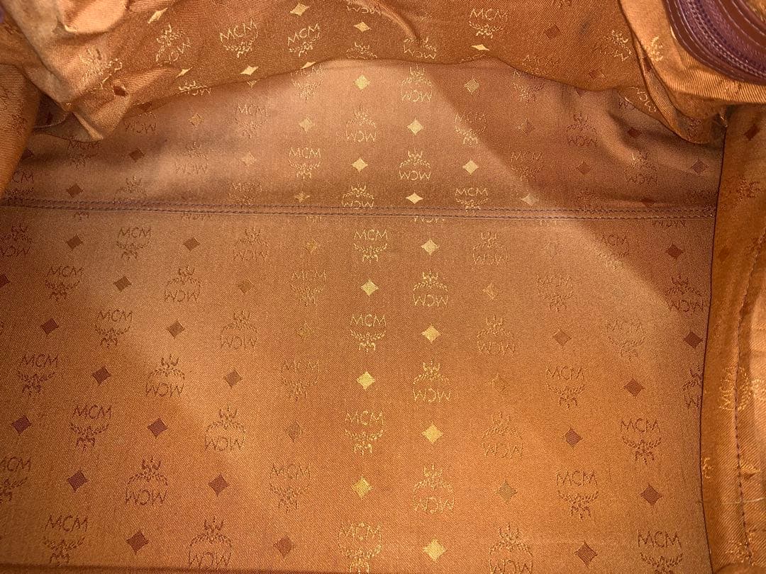 【中古】MCM 大型ボストンバッグ ショルダーストラップ欠品