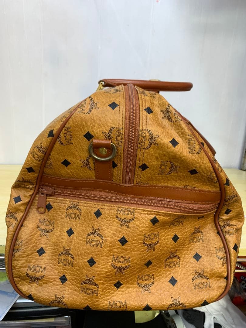 【中古】MCM 大型ボストンバッグ ショルダーストラップ欠品