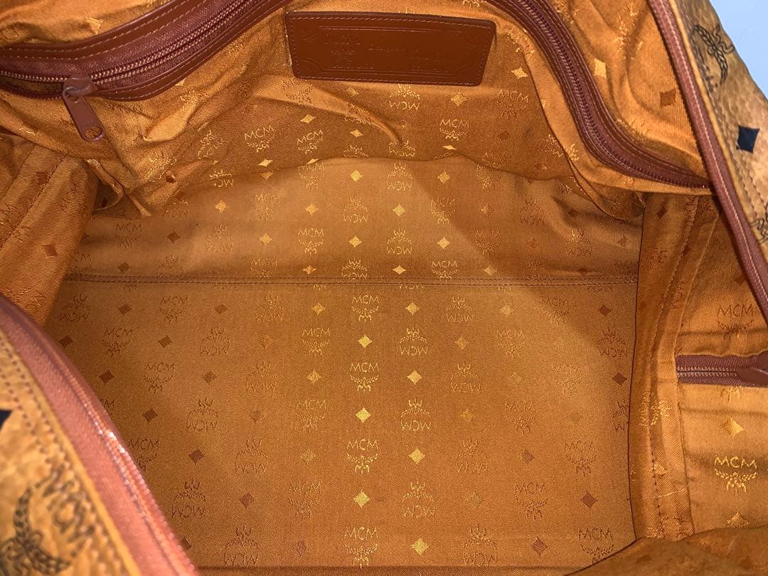【中古】MCM 大型ボストンバッグ ショルダーストラップ欠品