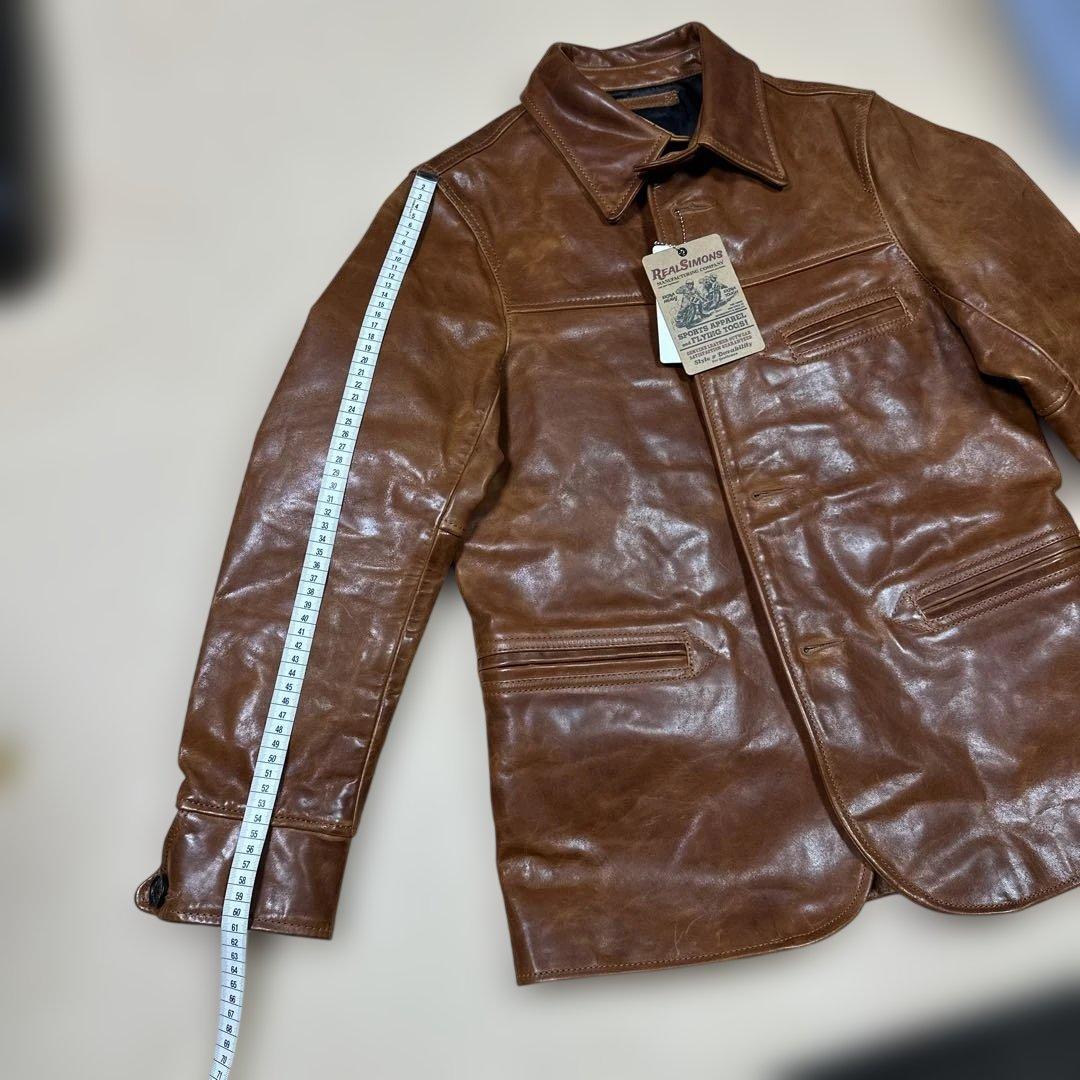 琥珀色 ワックスホースハイド スイッチマン レザージャケット