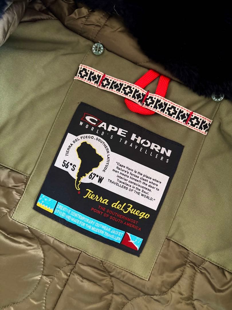 ケープホーン/未使用近 REMOTA リモータ ダウンジャケット カーキ 42
