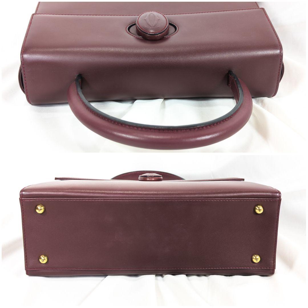 【極美品】 カルティエ ハンドバッグ マストライン ターンロック カード