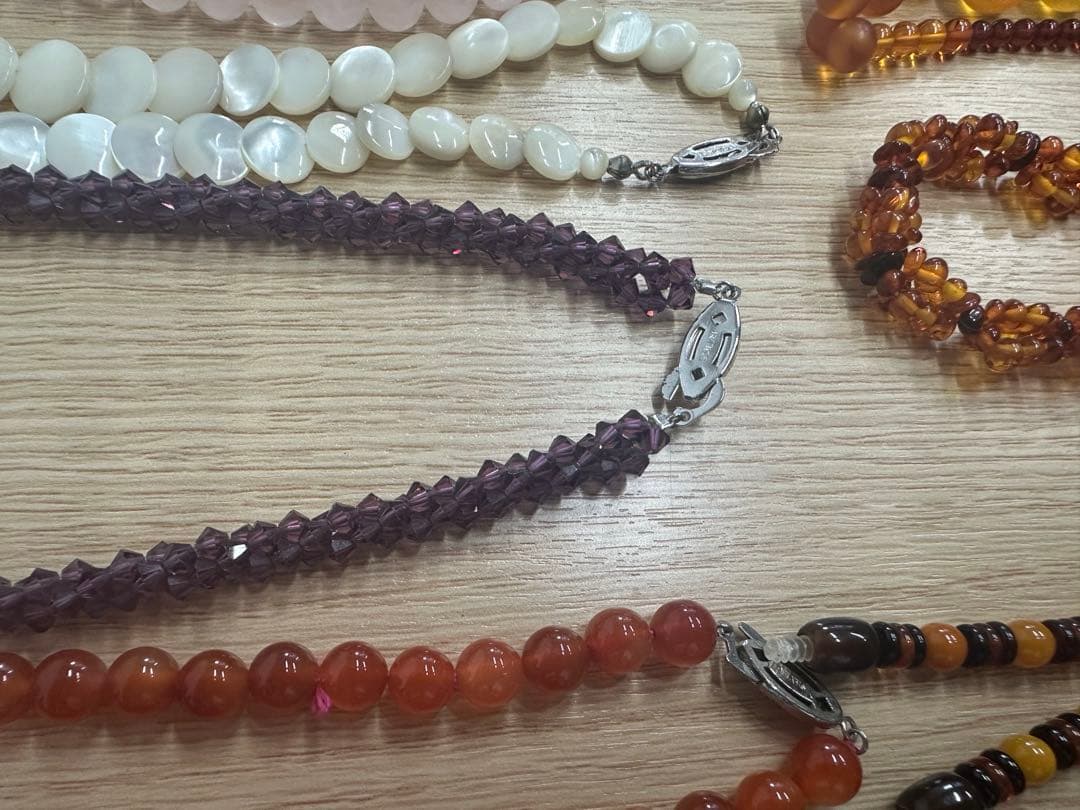 アクセサリー　おまとめ　セット　パール　珊瑚　琥珀　天然石