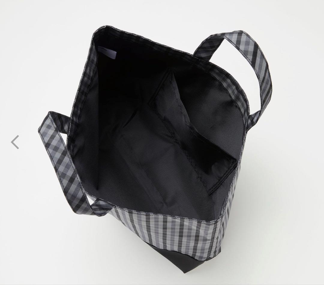 新品　ファミリア　レッスン　バッグ　チェック　黒　ギンガム　ブラック