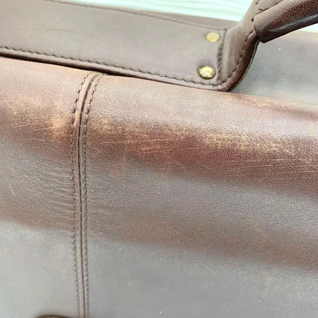 COACHオールドコーチ レザー 2way ビジネスバッグ 0546 ブラウン