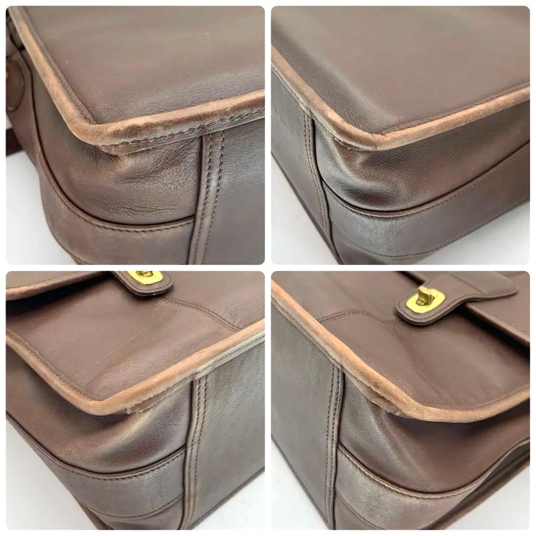 COACHオールドコーチ レザー 2way ビジネスバッグ 0546 ブラウン
