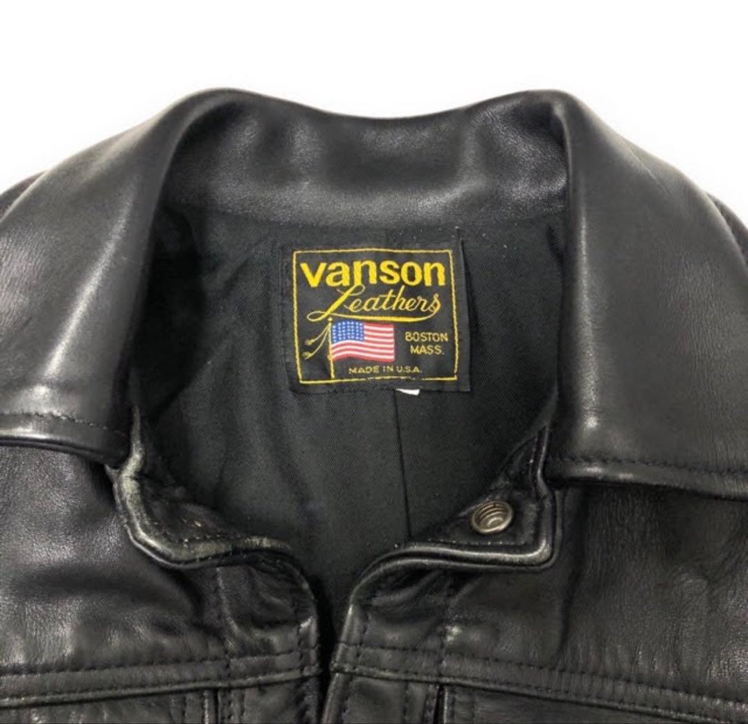 vanson バンソン トラッカーレザージャケット DJCB 3rd