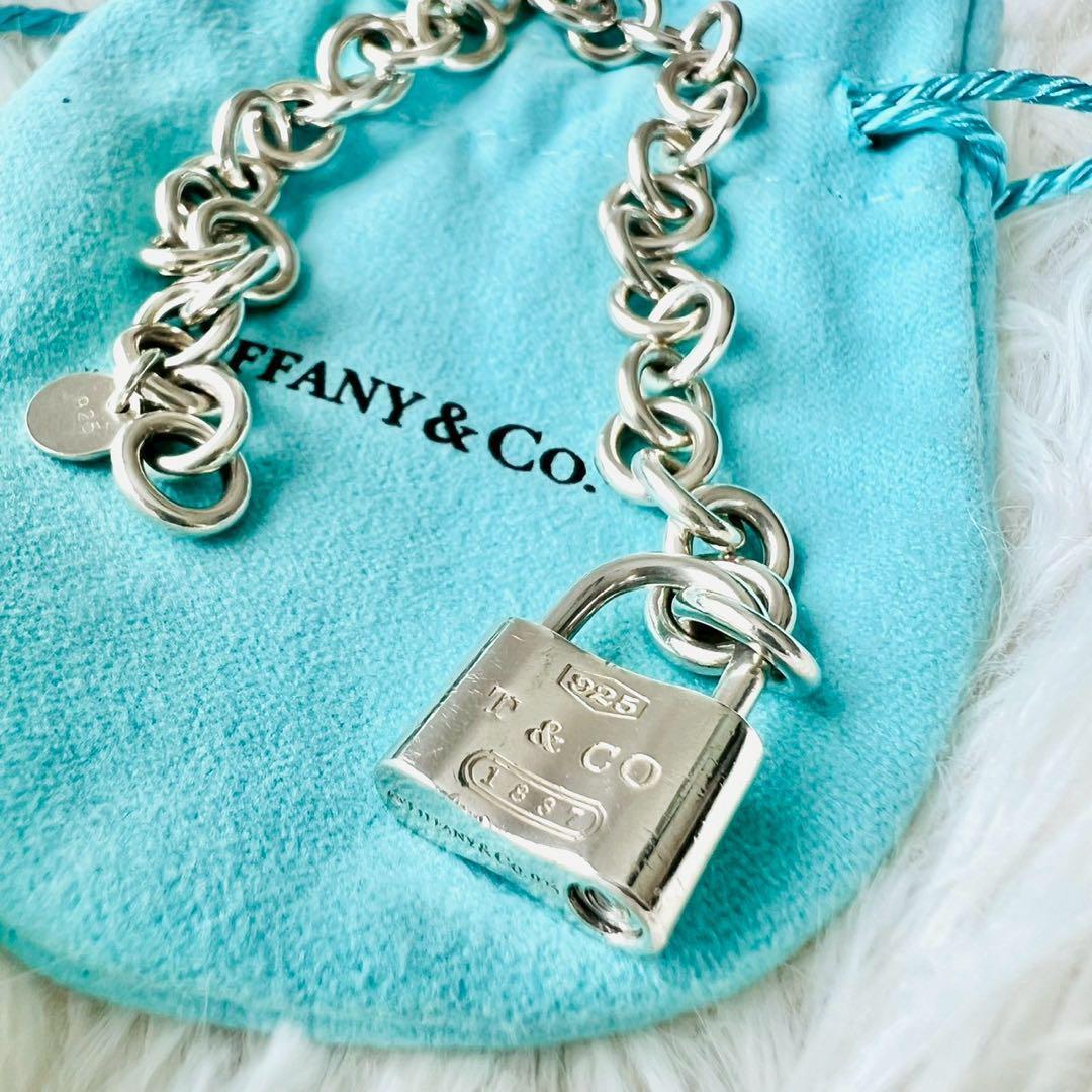 希少✨ティファニー　ブレスレット　カデナ　ロック　鍵　キー