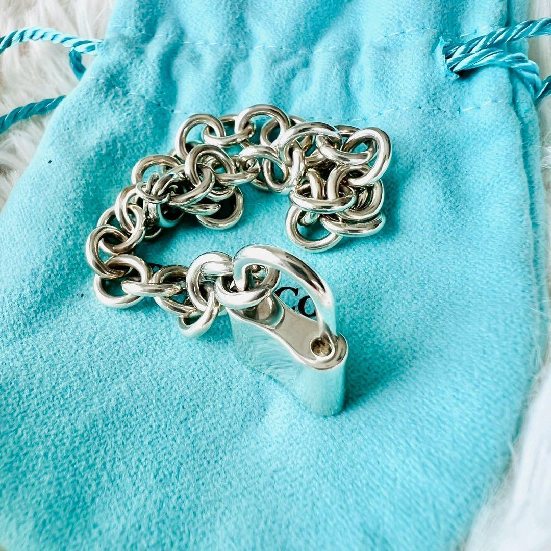 希少✨ティファニー　ブレスレット　カデナ　ロック　鍵　キー