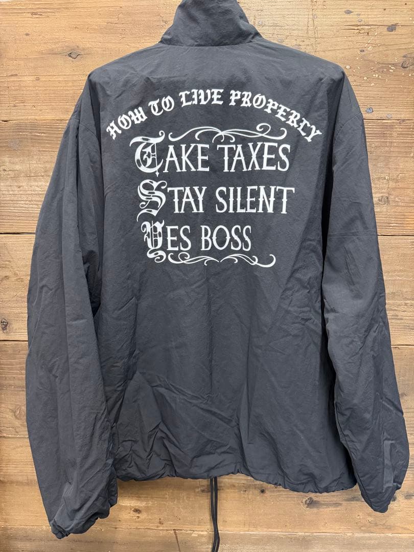 TSY コーチジャケット 黒　山田レン　tattoo studio yamada