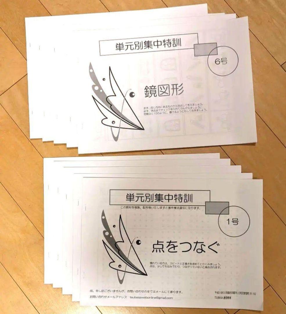 【書込み無】TSUBASA通信教育1-10号セット・単元別集中特訓【小学校受験】