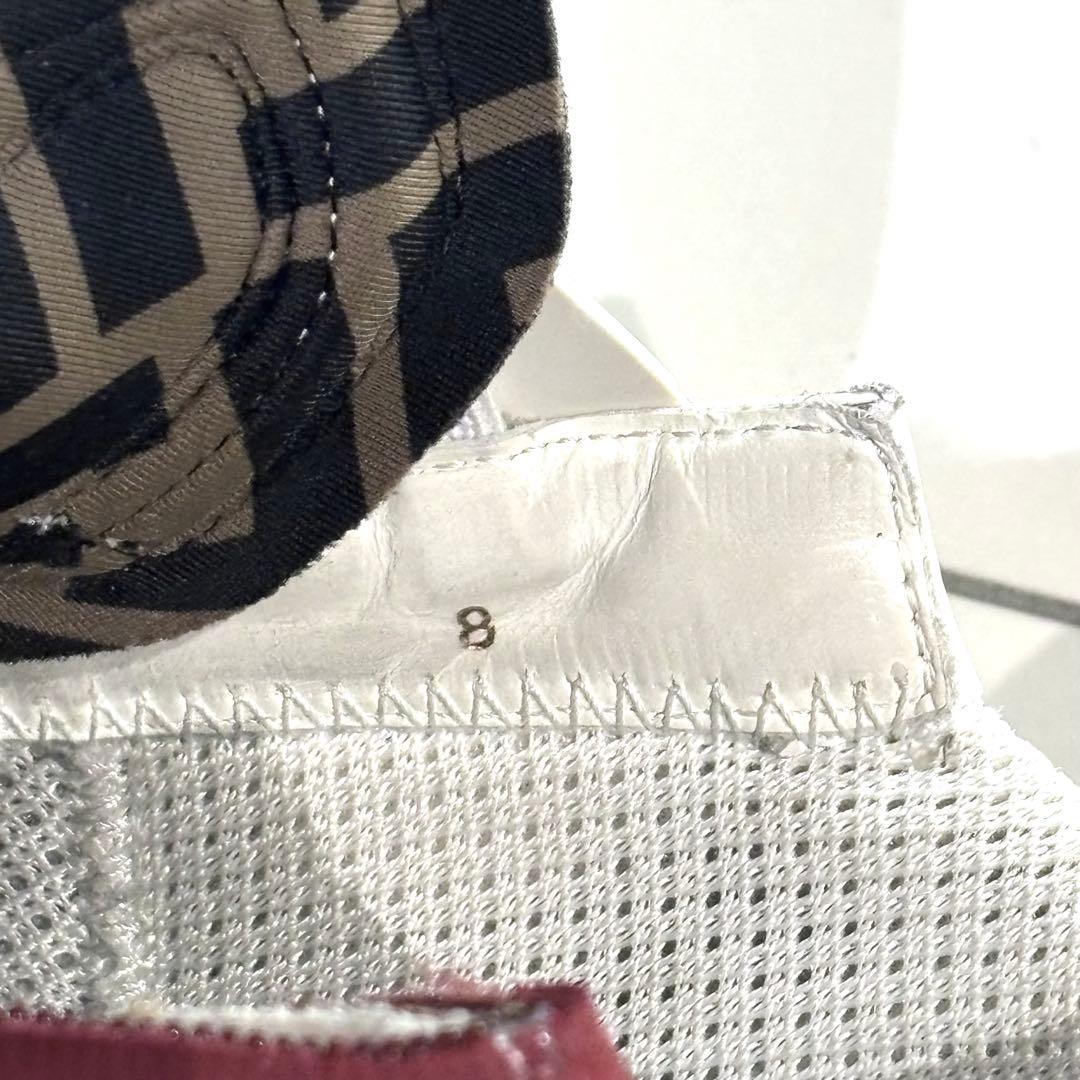 美品‼️FENDI フェンディフロー サイドジップ ロゴ入り スニーカー