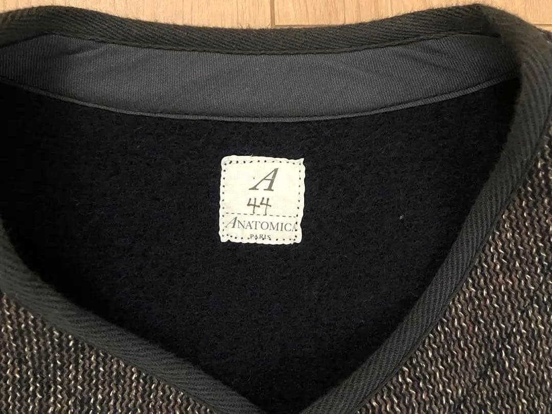 ANATOMICA アナトミカ ブラウンズビーチベスト 44 ごま塩 USN