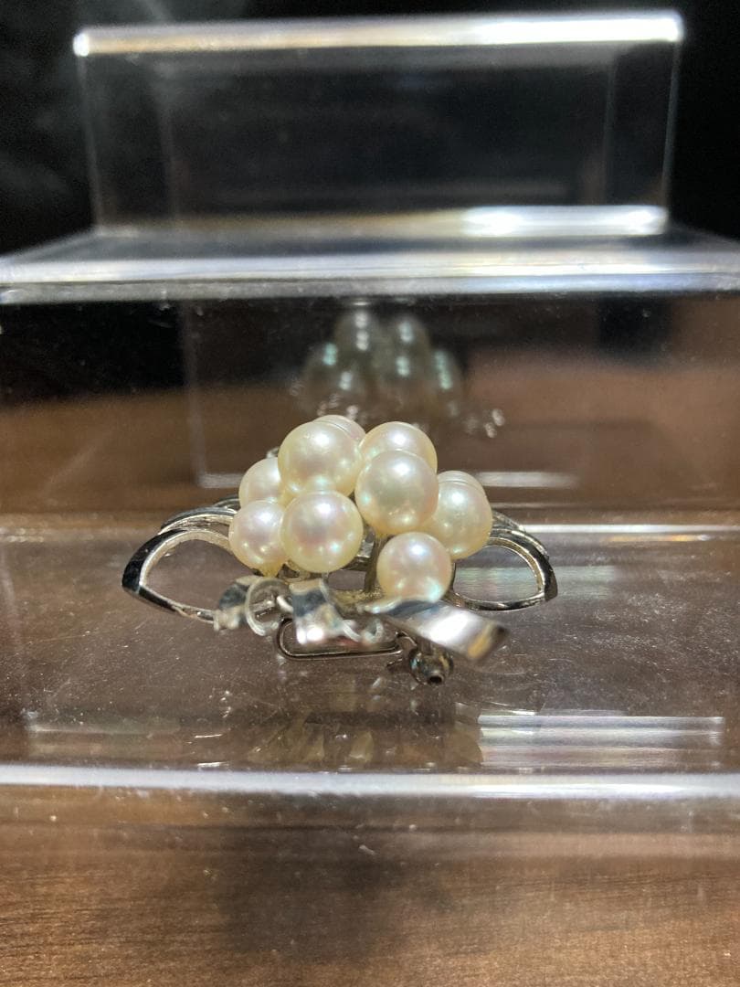 田崎真珠 タサキ アコヤ パール 真珠 ブローチ コサージュ 12珠