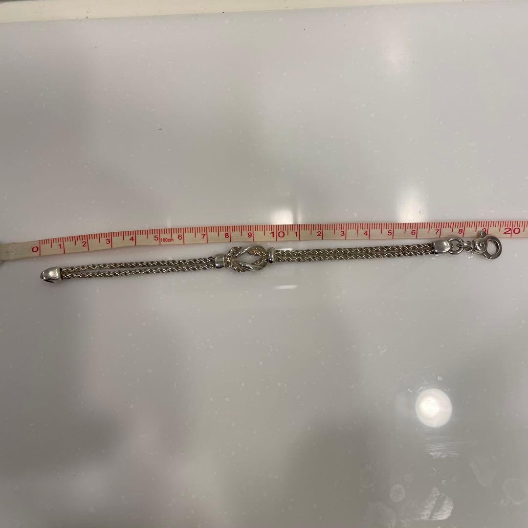 TIFFANY ブレスレット センターノット ダブルロープ SV925 シルバー