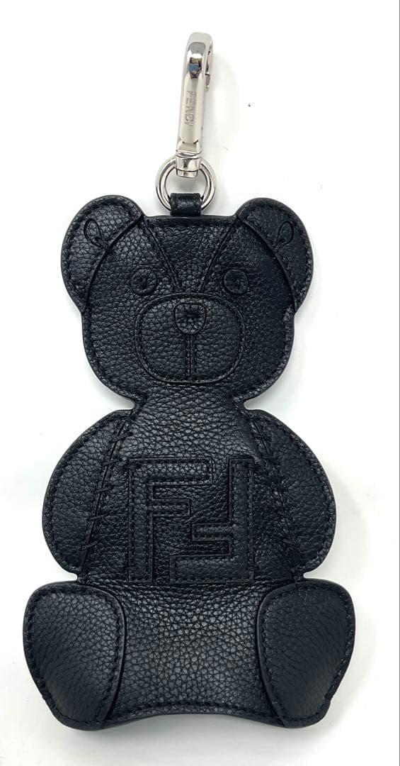 希少　FENDI レザー製ベア　大型チャーム