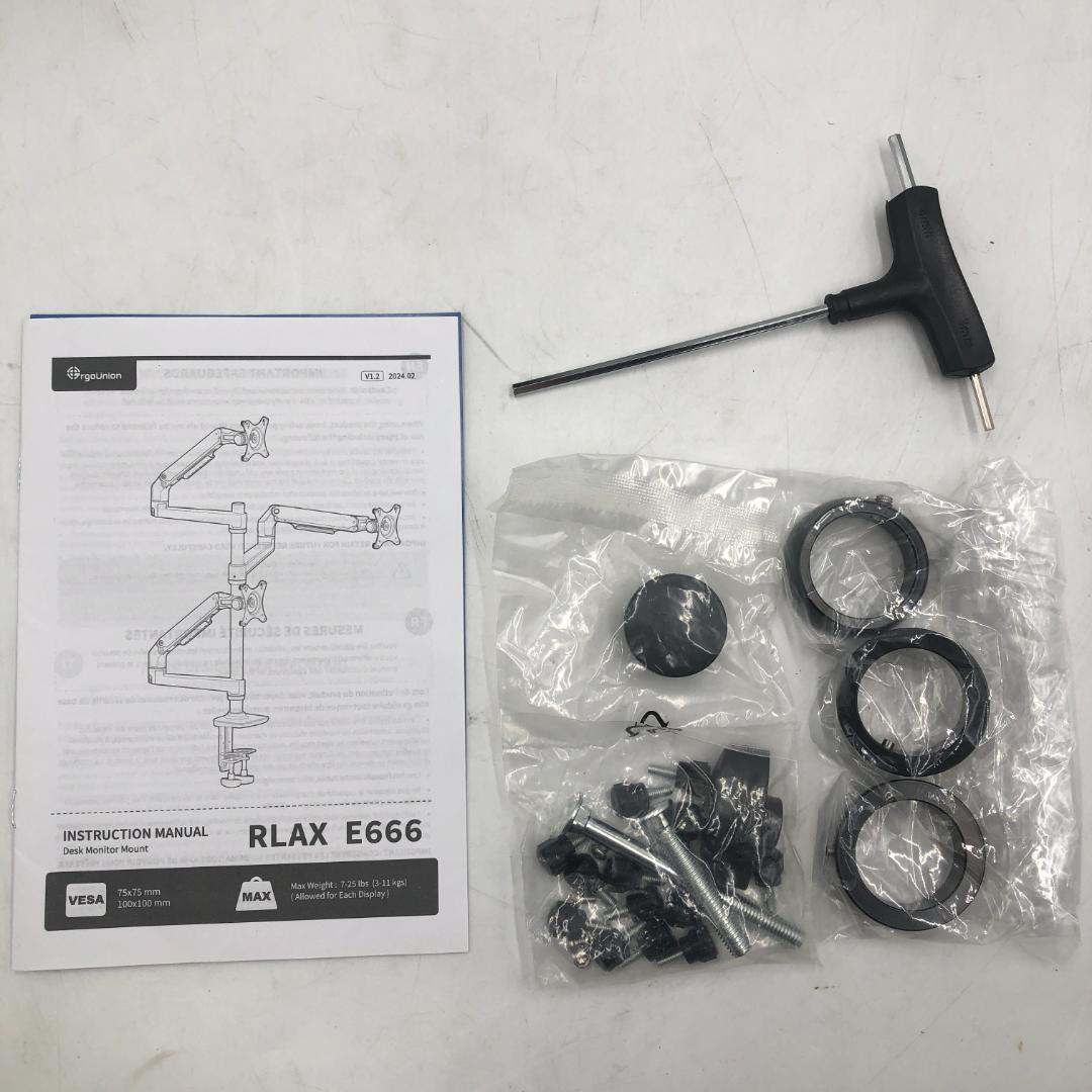 Ergounion PCモニターアーム 3画面/ヤY31704-E2