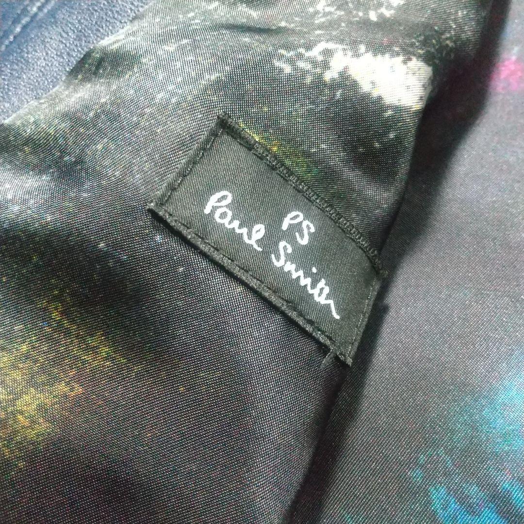 美品 ポールスミス レザージャケット ブルゾン ボンバー ma1 秋冬 アウター