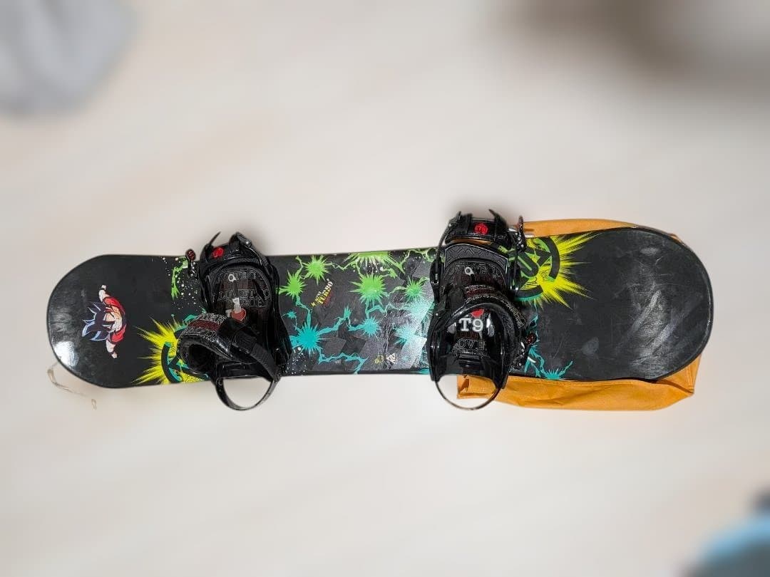 K2 Mini Turbo 120スノーボード、TECHNINEのビンディング