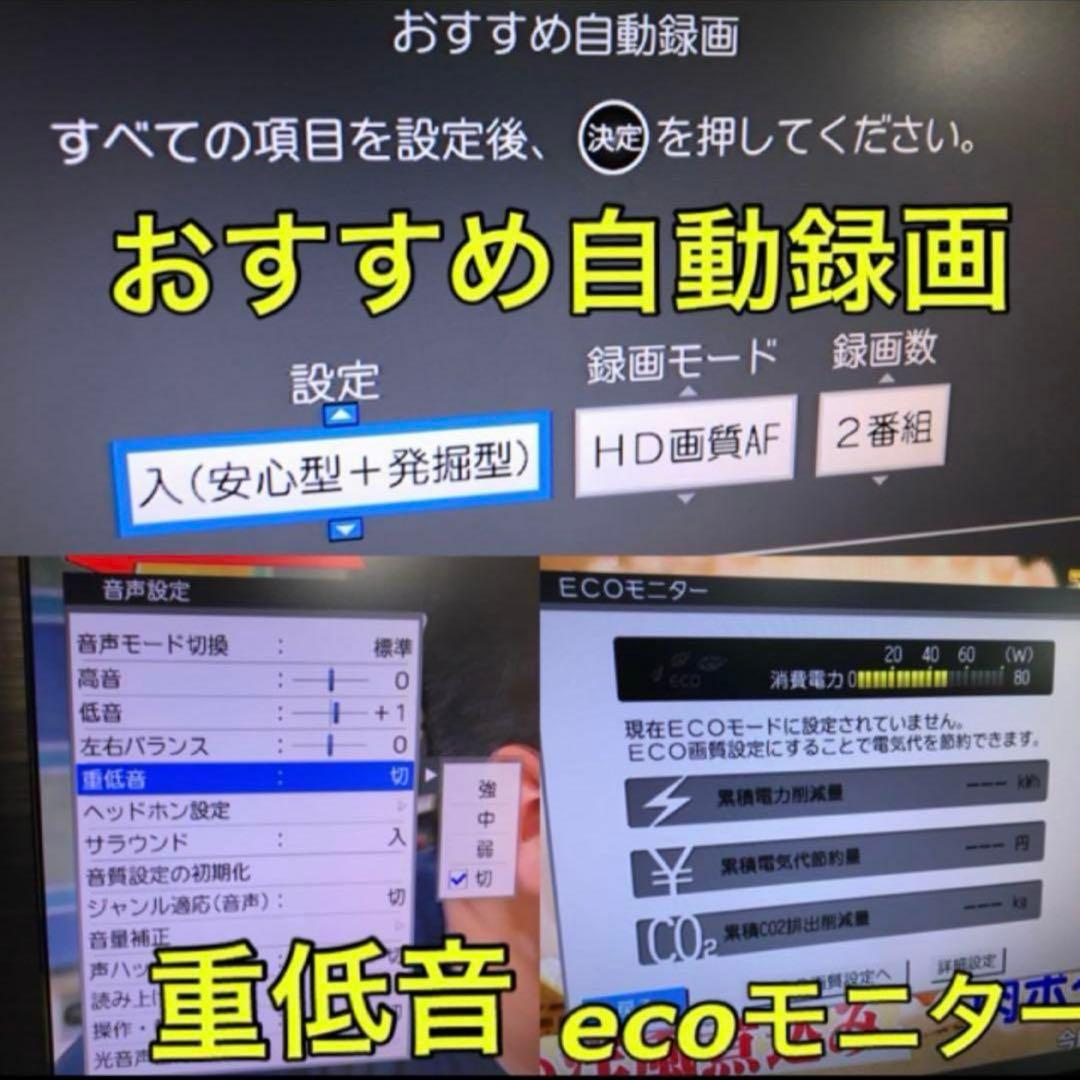 ブルーレイ HDD レコーダー 内蔵／22型 三菱 REAL リアル 液晶テレビ