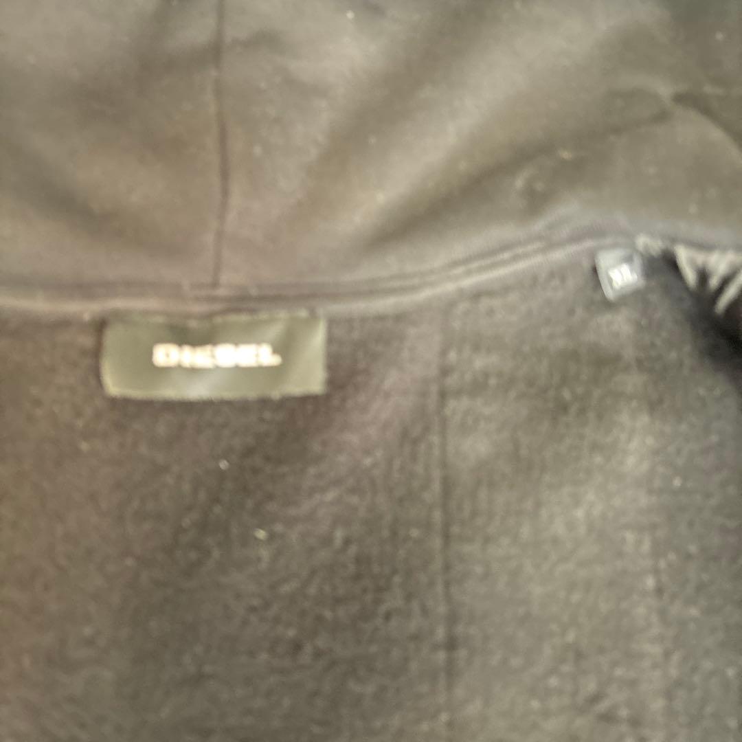 ディーゼルブラックフード付きジャケット