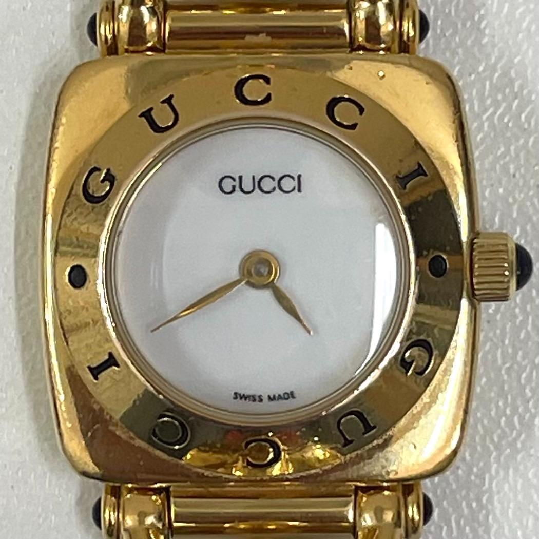 【正規品】 GUCCI 6300L 白文字盤 チェンジベルト レディース腕時計