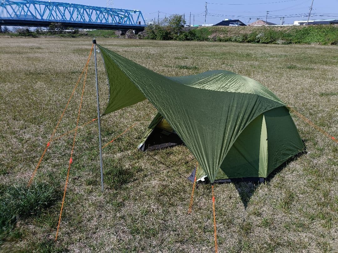 ドマドームライト2+アンダーシート+トレックタープ+コンパクトポール150cm