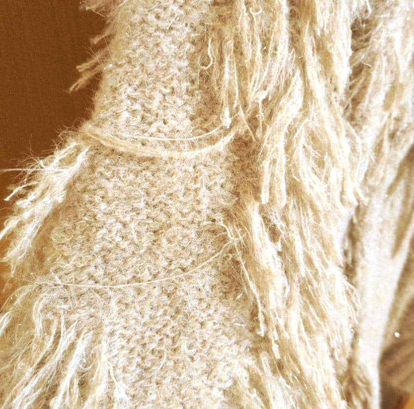 M me eme エムミーエメ　フリンジニットワンピース