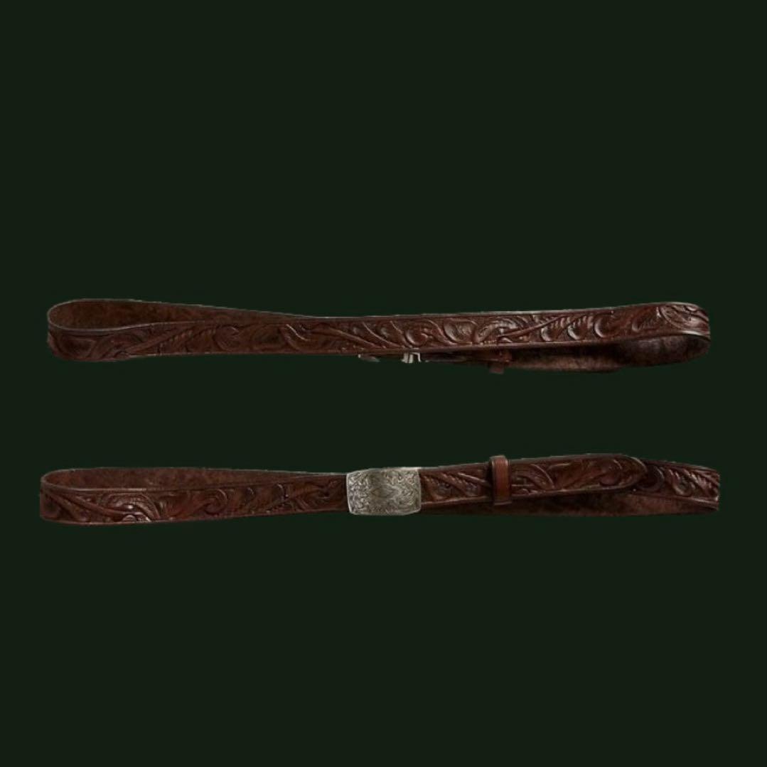 RRL ハンドツールド レザー ベルト　32