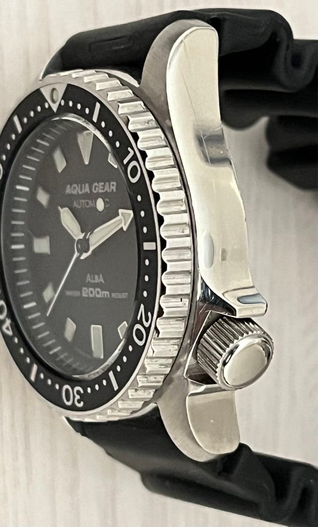 アルバ　アクアギア　Y621-6000 自動巻　ダイバー