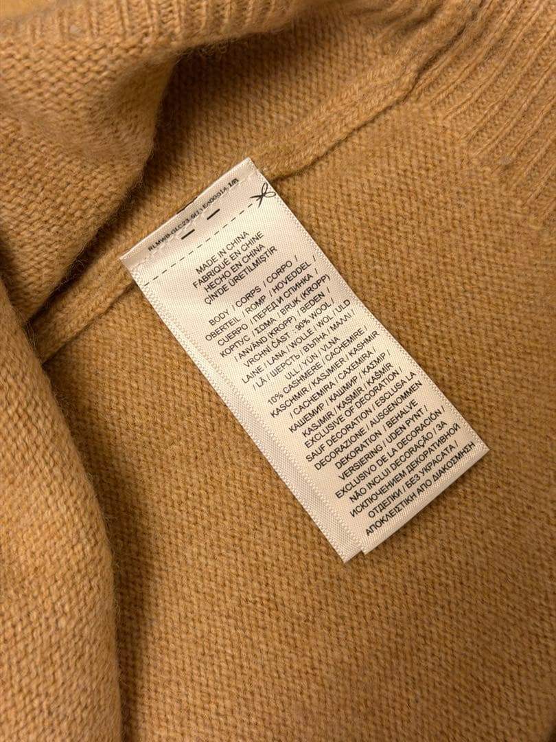 美品♡Polo Ralph Lauren ハーフジップセーター ベージュ グレー