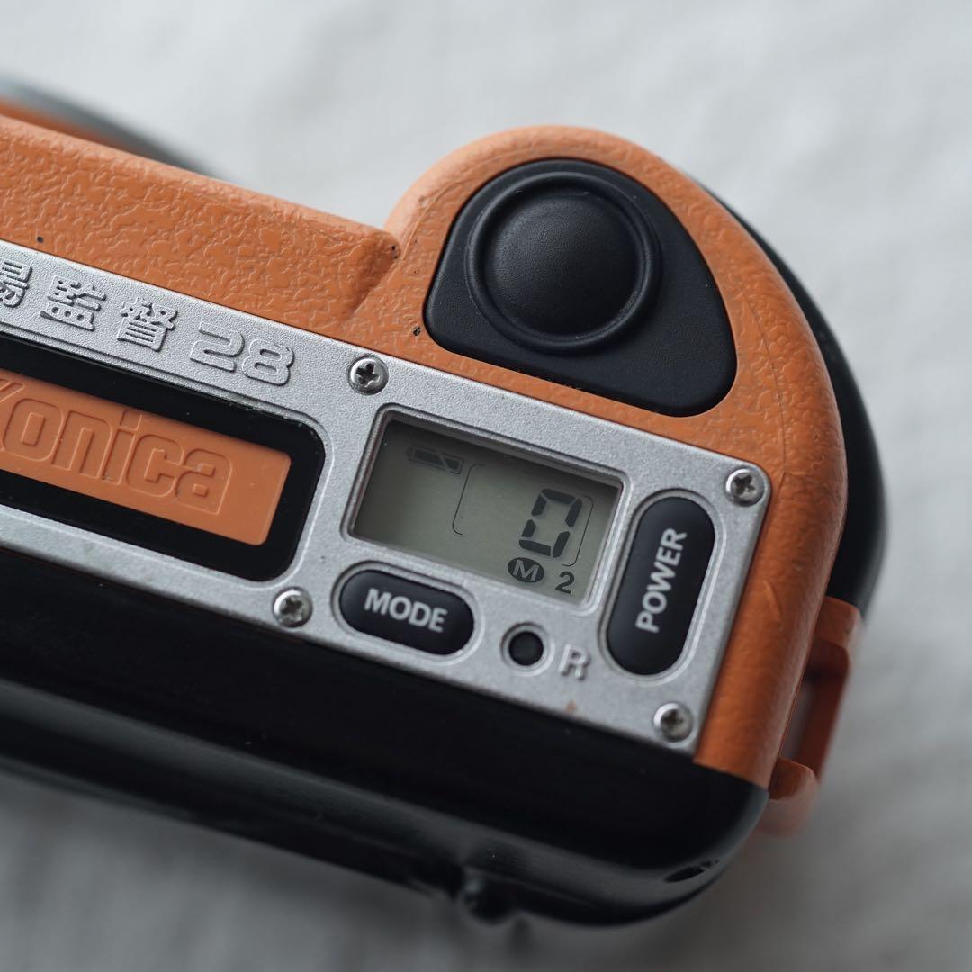 【撮影・OH済み】Konica Wide 28 希少なオレンジ フィルムカメラ