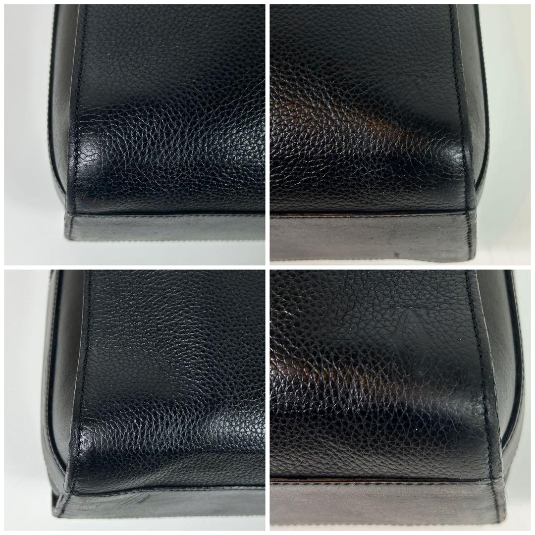 現行・美品✨カルティエ ビジネスバッグ レザー 本革 ブラック A4可 大容量