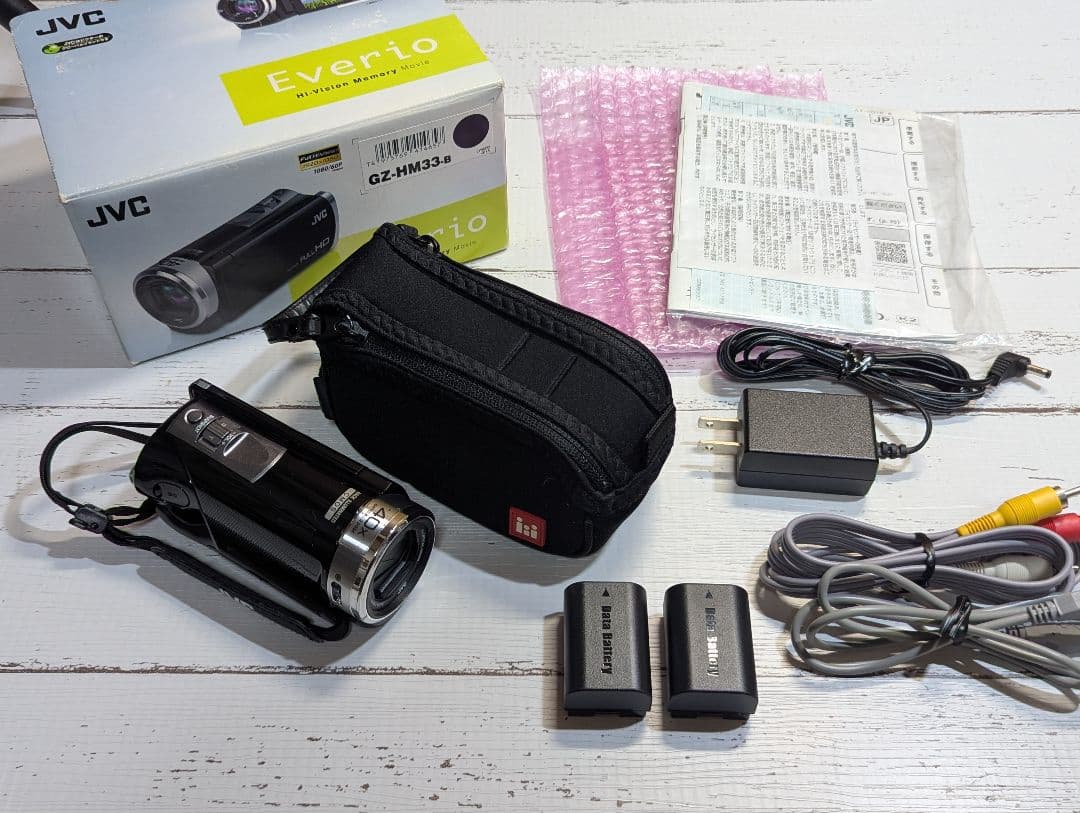 JVC Everio GZ-HM33-B フルHD ビデオカメラ 美品