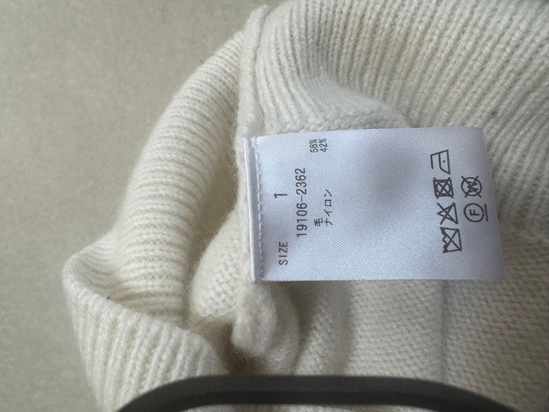 トップス 25AW clane SHORT KNIT HOODIE 1