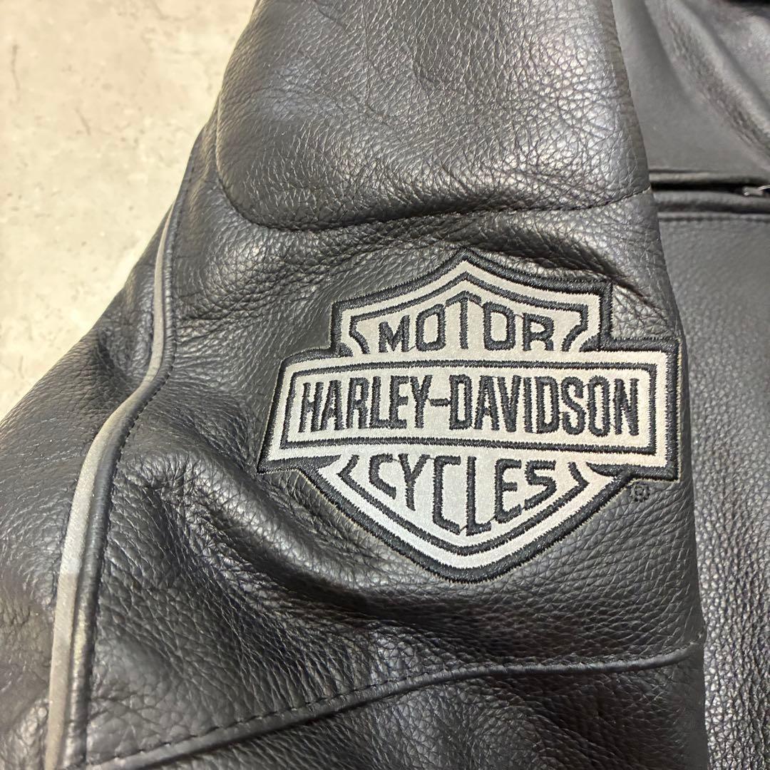 4*9様 【蛍光ロゴ】ハーレーダビッドソン　レザージャケット　スカル　ライダース