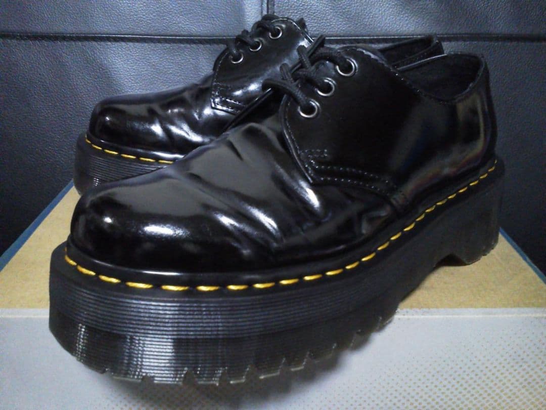 Dr.Martens 1461QUAD UK5 黒 厚底 3ホール JADON