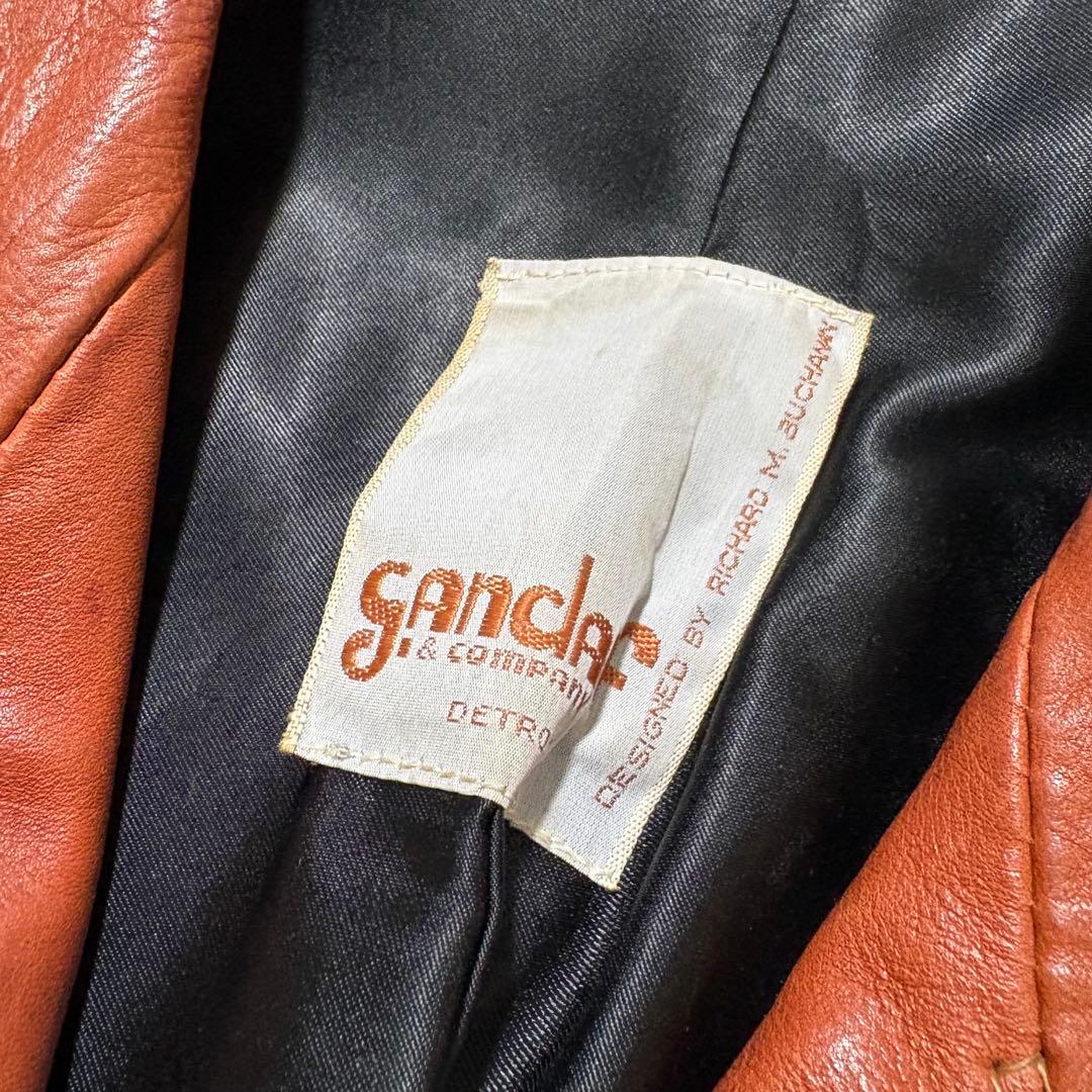 【希少】70s 最高峰クラフトレザー gandalf レザージャケット