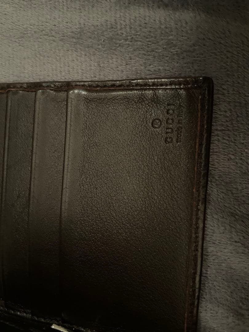 GUCCI ダークブラウン マネークリップ