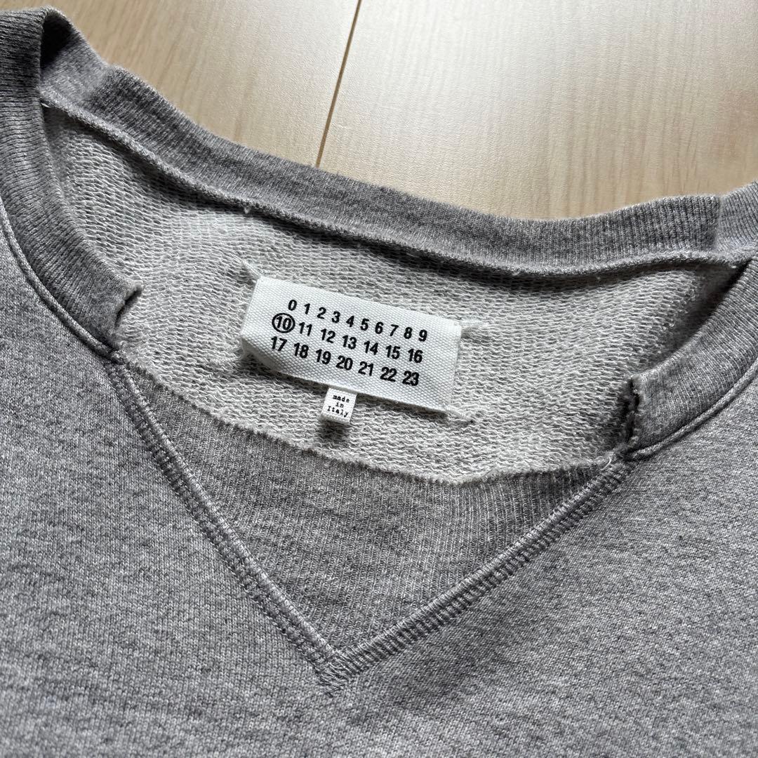 無地 スウェット イタリア製 Maison Margiela カットオフ