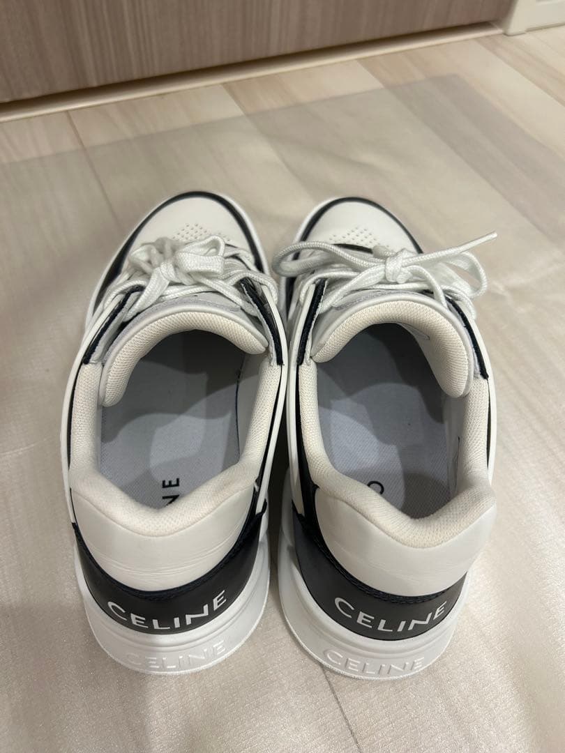 【サイズ41】CELINE ホワイト ブラック スニーカー