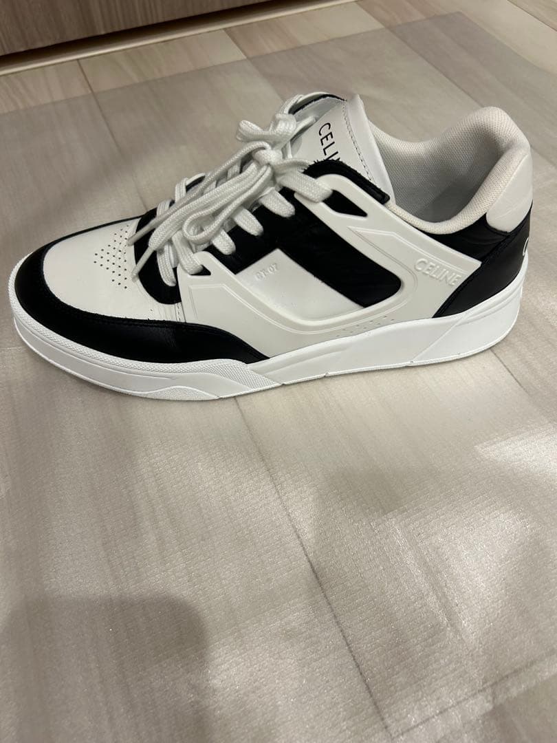 【サイズ41】CELINE ホワイト ブラック スニーカー